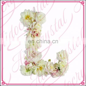 Aidocrystal Birthday Party hanging Decoration Floral Alphabet Letter L