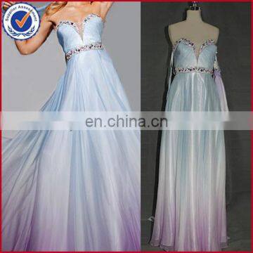 gradient ramp beading luxurious prom dress evening dress