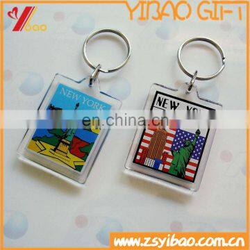 2016 Cheap keychain type and acrylic keychains/custom shape photo acrylic keychain