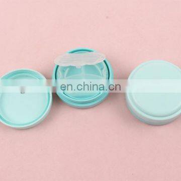 3 case round shape pocket pill box