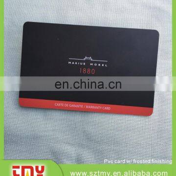 Foil stamping plastic loyalty membership club cards with QR code