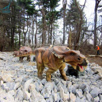 LORISO2045Life size Mechanical Pachyrhinosaurus Animatronic Dinosaur Model In Outdoor