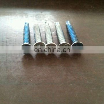 Countersunk cross head self drilling screw for metal