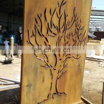 Corten Steel Texture Custom Outdoor Corten Steel Screen photo-4