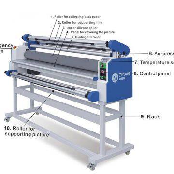 DMS-1680A Laminator 62 Inch Self-peeling Automatic Rolling PP Sticker Photo Paper Laminating Machine photo-5