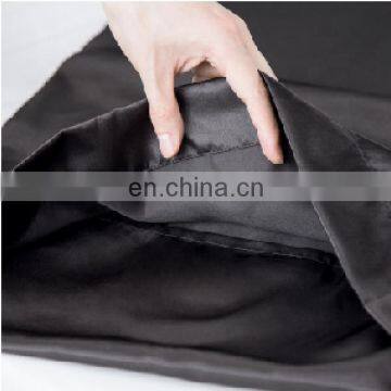 High Quality Black Polyester Fabric Home Silky Smooth Comfort Queen Satin Pillowcase photo-5