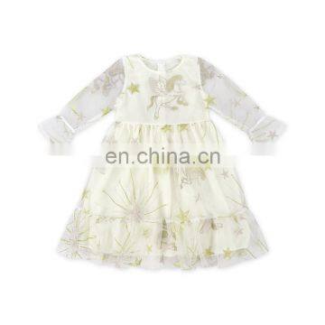 Spring Autumn Girls Dress Casual Long Sleeves Lace Mesh Floral Kids Dresses Girl Cute Princess Dress photo-4
