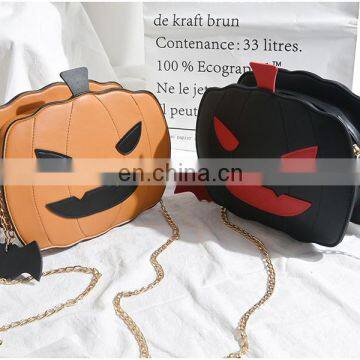 2021Fashion Creativity Easter Pumpkin Lamp Handbags Women Easter Shoulder Bag New Designed Gift Bags Women Shoulder Bag Leather