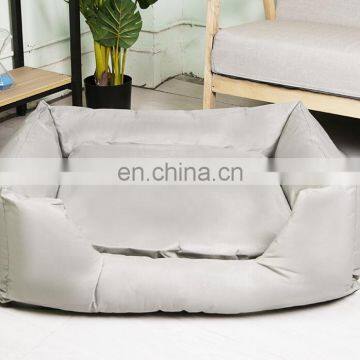 Luxury Dog Bed Machine Washable Rectangle Pet Bed Breathable Soft Fabric With Nonskid Bottom photo-6