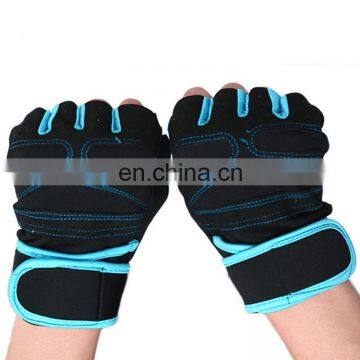 Ventilated Workout Weight Lifting Sports Fitness Gloves With Integrated Wrist Wraps photo-3
