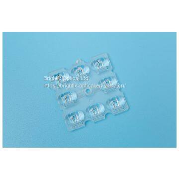 Custom plastic aspherical lens for lighting solution