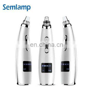 Portable Face Vacuum Suction Nose Blackhead Remover Electric Acne Comedone Extractor Kit With LED Display for Women & Men photo-2
