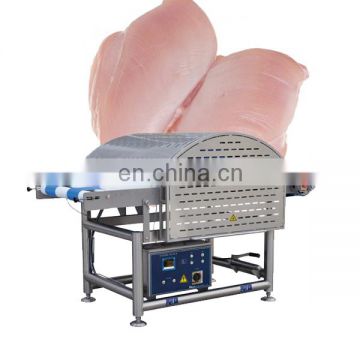 Conveyer belt type Beef Fish Raw Chicken Breast Butterfly Horizontal slicing machine