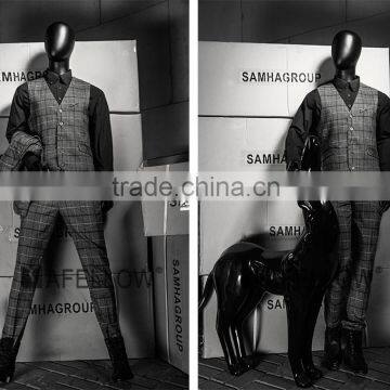 Abstract Fiberglass Adjustable Mannequin Movable Male Mannequins MZ-HM01BKEG