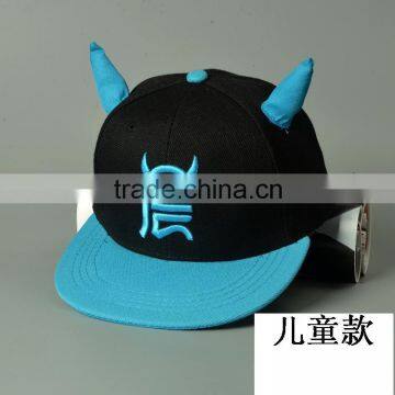 The Korean version of the new Li Chen with horn hat for children/softextile custom baseball cap