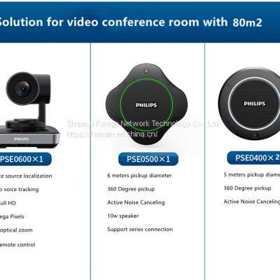 Video/Audio Conference System Device Conference Camera, Omnidirectional Microphone With Speaker for Conference Room 80m2 photo-4