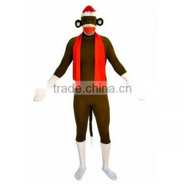 Sock Monkey Full Body Spandex Lycra Suit HNF020-M