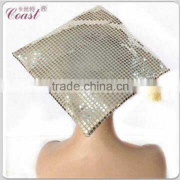 Fashion Design Silver Sequins Graduation Hats photo-4