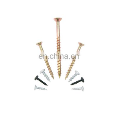 Galvanized Construction Iron Nails Wood Yellow Zinc Chipboard Screw