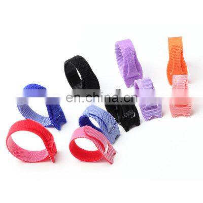 Reusable Nylon Cable Tie Hook And Loop Cable Wire Organizer Back To Back Hook Loop Cable Management photo-3