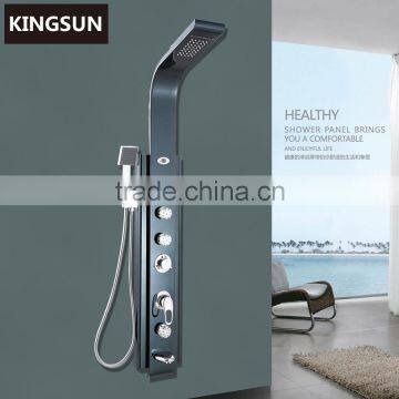 Modern Design Wall Mounted Bathroom Decoration Waterproof Shower Panel with Led Lights