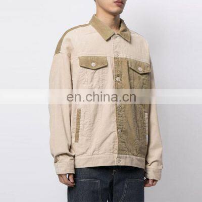 OEM Manufacturer Embroidery corduroy jacket Casual Jacket For Men