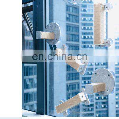 Custom Scratching Sisal Waterproof Rocking 3 Layer Wood Hanging Comfy Window Mounted Cat Hammock