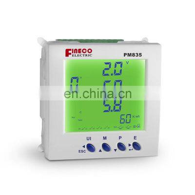 PM835 CE approved digital multifunction lcd panel power meter