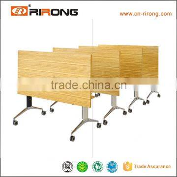Square Steel Wood Veneer Open Office Workstation for 4 People photo-4
