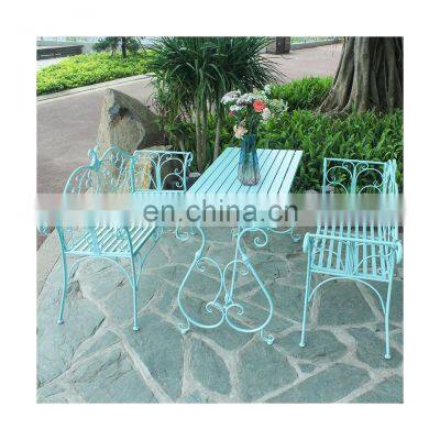 Outdoor European-style Iron Art Open-air Courtyard Leisure Garden Indoor Balcony Coffee Table Sofa