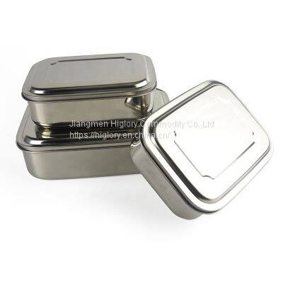 Wholesale Stainless Steel Rectangle Food Storage Containers Leak Proof Lunch Box With Lid photo-5