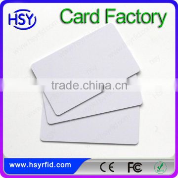 Factory alibaba smart security management RFID customized thickness blank plastic card for RFID system