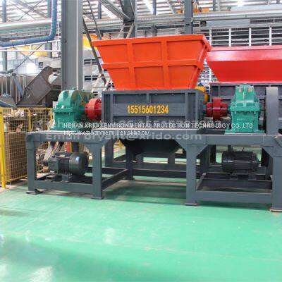 XRD800 double shaft shredder for tire scrap metal waste refrigerator shredder machine