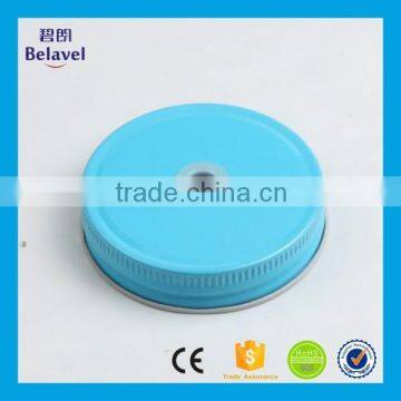 Wholesale Food Grade Jar Cap Colorful Custom Mason Jar Metal Lids photo-3