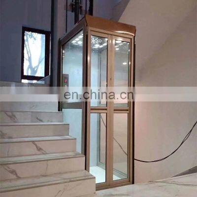 High quality residential elevator small lift vertical hydraulic house lift passenger home elevators