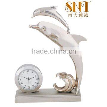 creative gift desktop clock dolphin lovely Christmas gift