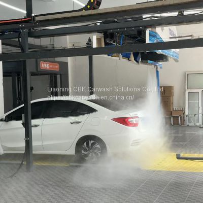 CBK 308 good price 360-degree high pressure water single arm automotive touchless car wash machine with Unique UFO shape design