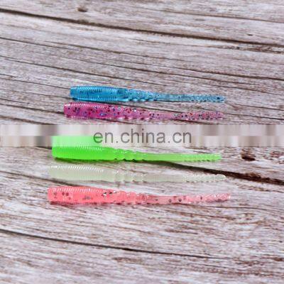 JOHNCOO 10PCS/BAG High Quality TPE Material Needle Tail Fishing Soft Bait Soft Plastic Bait Soft Plastic Lure