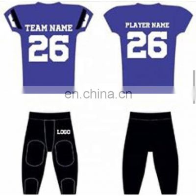 Customized OEM factory professional printing fitness american football jerseys uniforms