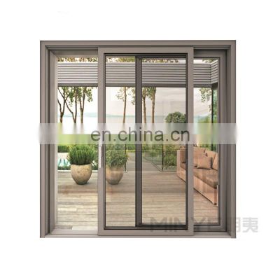 Aluminum frame partition wall door with iron grills/exterior door