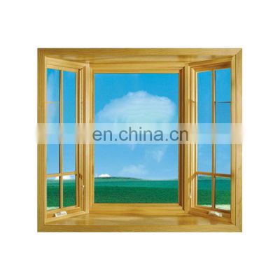 Aluminum Wood Casement Windows from MINYE factory of Aluminium double glazed windows & doors