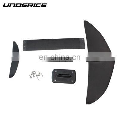 Aluminum Mast Full Carbon Fiber Wing SUP Hydrofoil for Stand Up Board Surfing with Plate Mount,Carbon Foil