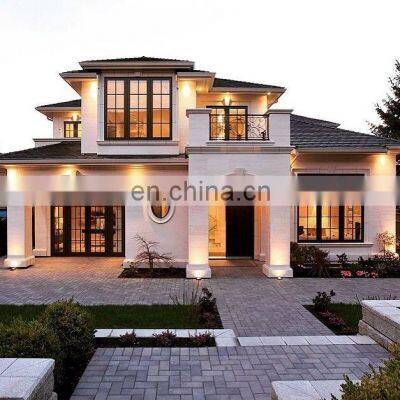 Light Steel Prefab Villa Wall Country House With Decoration Materials Prefabricated House Sections In Factory