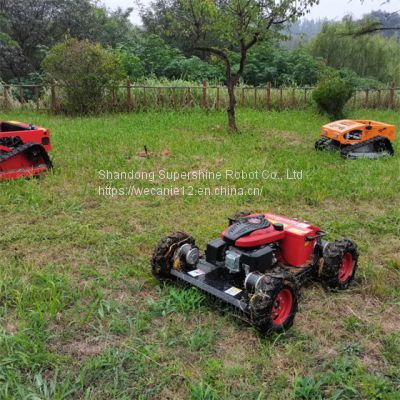 remote slope mower, China radio control lawn mower price, remote control steep slope mower for sale