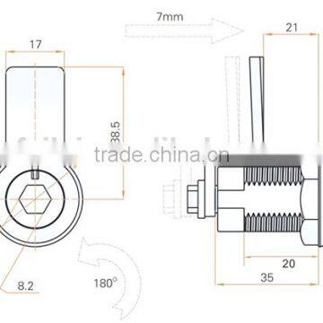 2015 FEILEI MS711-2-2 China 180 Twist Lock With Cover