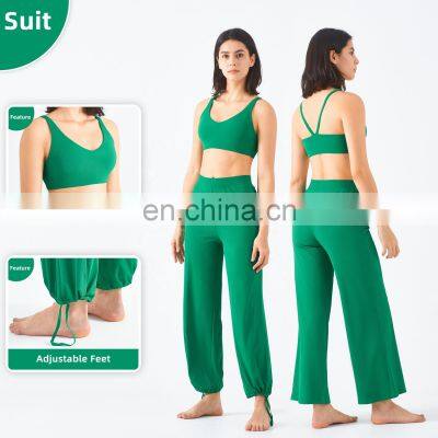 Custom Women Drawstring Pocket Soft Sport Pants High Waist Fitness Yoga Pants photo-3