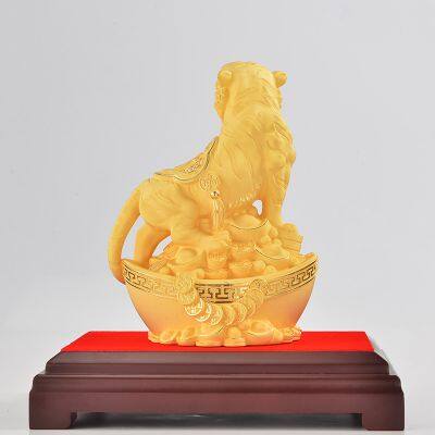 Velvet Sand Gold Crafts Golden Tiger photo-4