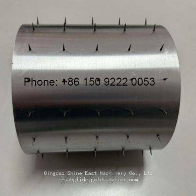 Brass Steel Aluminium Needle Roller / Perforating Pin Cylinder / Pinned Sleeve /Needle Punching Segments for Plastic Film Nonwoven Fabric photo-3