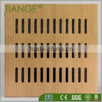 Fire proof Auditorium Perforated Wooden panel for wall Guangzhou