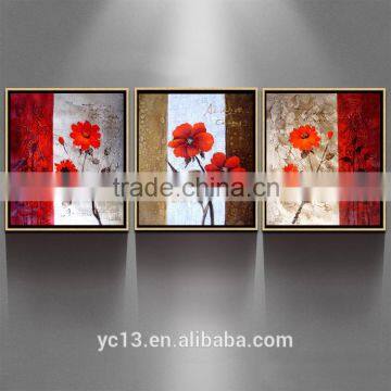 modern decor flower acrylic canvas framed oil painting